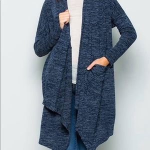 Blue cardigan
